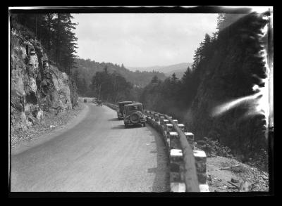 Highway near Split Rock Falls, Adirondacks