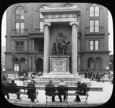 N.Y., New York City. Peter Cooper Monument (St. Gaudens) Cooper Union