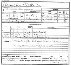 National Guard Muster Roll abstract for World War I. Volume: 41, Section W: Wormsley, Wilbur