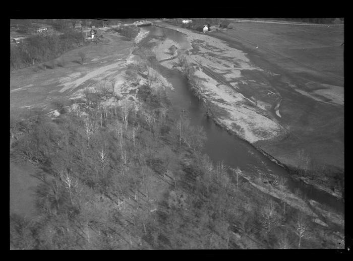 First Bridge Below East Nassau Looking Downstream.  Air Views