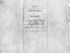 15th Regiment: Initial Muster Roll of Detachment of the Med. Department, New York City, July 15 - July 29, 1917, pp. 1-4.