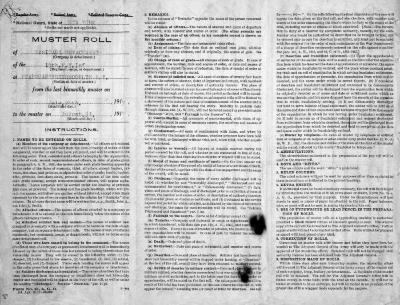 15th Regiment: Muster Roll of Sanitary Detachment, Headquarters Brooklyn,  July 25 - August 31, 1917, pp. 1-5.