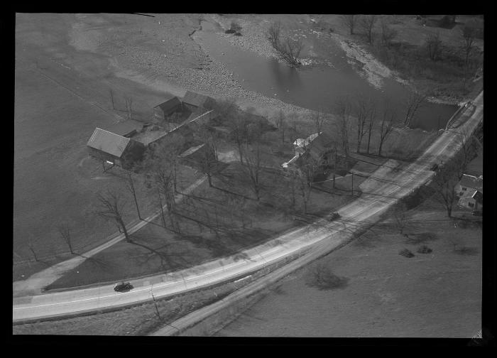 First Bridge Below East Nassau Looking Downstream.  Air Views