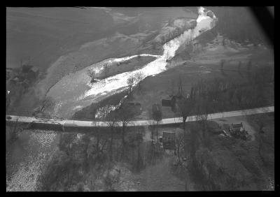 First Bridge Below East Nassau Looking Downstream.  Air Views