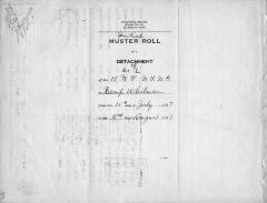 15th Regiment: Initial Muster Roll of  Company L, NY Infantry, Camp Whitman, N.Y., July 15 - August 2, 1917, pp. 1-4.