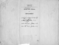 15th Regiment: Initial Muster Roll of a Detachment of Company M, NY Infantry, New York, N.Y., July 15 - 29, 1917, pp. 1-4.