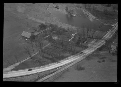 First Bridge Below East Nassau Looking Downstream.  Air Views