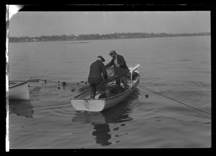 Nets in Oneida Lake