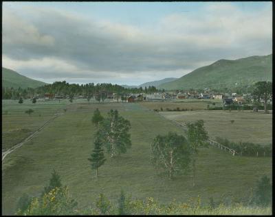 Keene Valley Village and Bordering Mountains, View North from Foot of Rooster Comb, Baxter [Mountains]