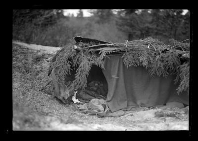 CCC Boys Fighting Forest Fires.  CCC Boy Resting After Fighting Fire