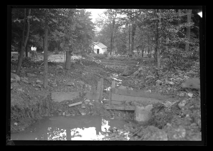 Construction Work in Building Pond at Summitville Fish Hatchery