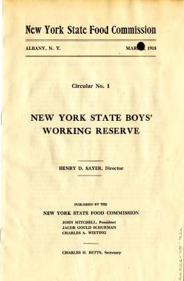 New York State Boys' Working Reserve