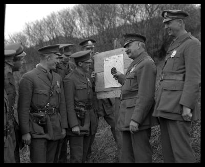 Game Protectors of the Eastern Division Practicing Revolver Shooting