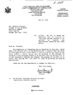 NYS Bill and Veto Jackets: 1995, Chapter 89