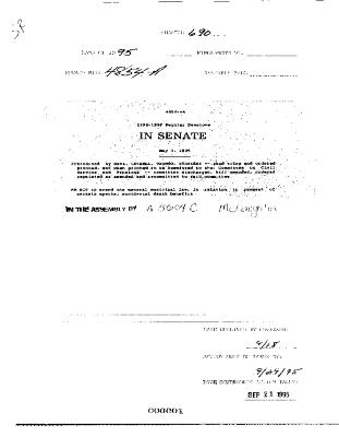 NYS Bill and Veto Jackets: 1995, Chapter 690