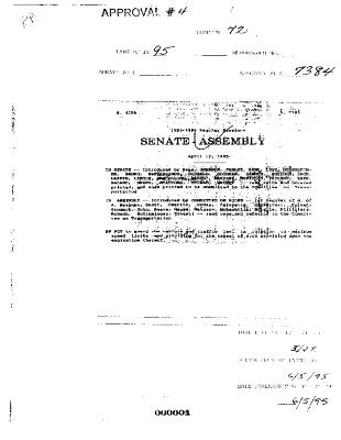 NYS Bill and Veto Jackets: 1995, Chapter 72