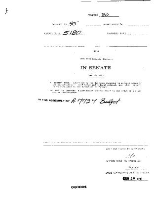 NYS Bill and Veto Jackets: 1995, Chapter 80