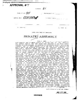 NYS Bill and Veto Jackets: 1995, Chapter 81