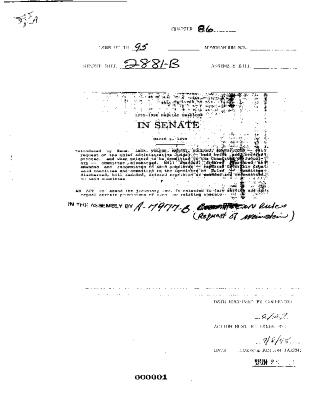 NYS Bill and Veto Jackets: 1995, Chapter 86
