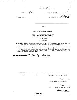 NYS Bill and Veto Jackets: 1995, Chapter 71