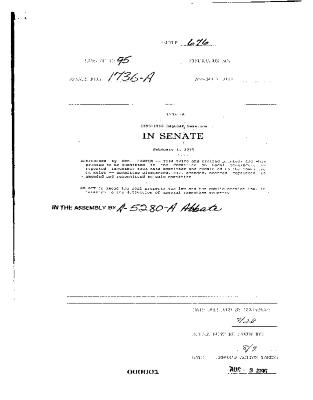 NYS Bill and Veto Jackets: 1995, Chapter 676