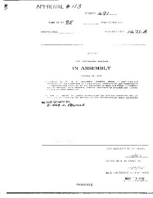 NYS Bill and Veto Jackets: 1995, Chapter 691