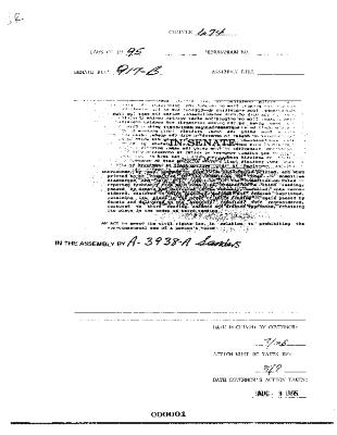 NYS Bill and Veto Jackets: 1995, Chapter 674