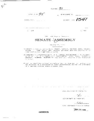 NYS Bill and Veto Jackets: 1995, Chapter 91