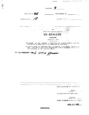 NYS Bill and Veto Jackets: 1995, Chapter 9