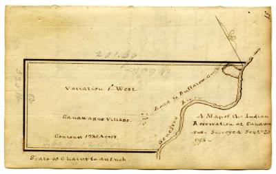 Map of the Indian Reservation at Canawagus