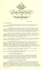 Governor's message to Legislature, April 8, 1968