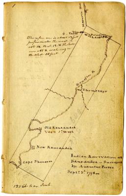 Map of Indian Reservation at Kane-audea