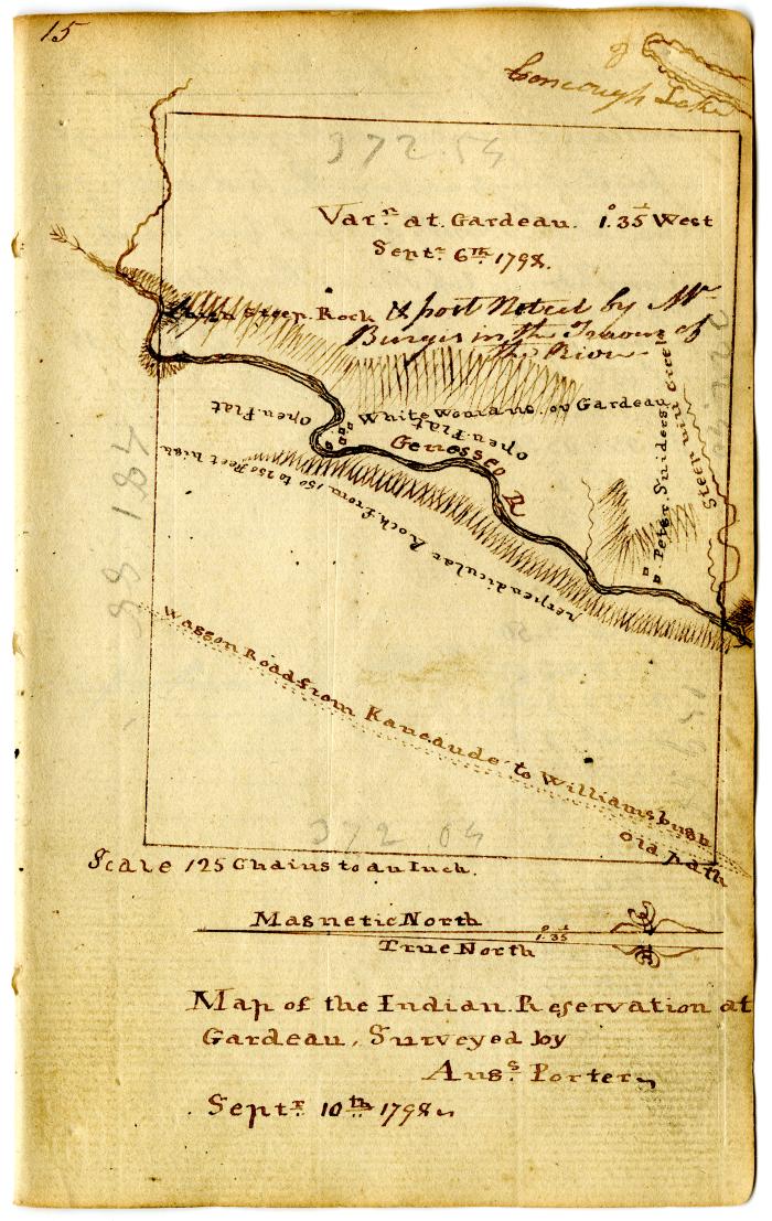 Map of the Indian Reservation at Gardeau