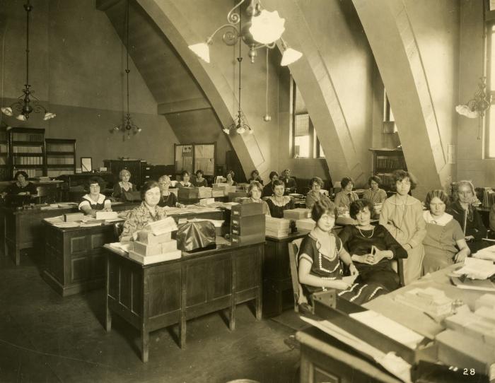 Health Department office workers, 1924