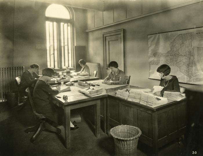 Five Health Department office workers, 1924