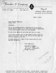 World War II - Hair Salvage Letter