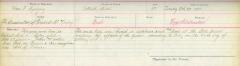 Register of deaths entry, October 29, 1901, Leon Czolgosz