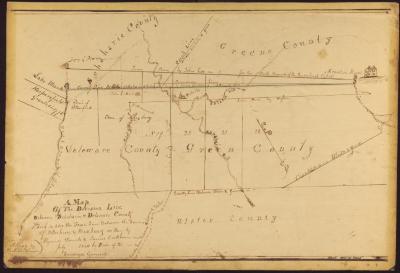 A Map of the Division Line Between Schoharie and Delaware Counties