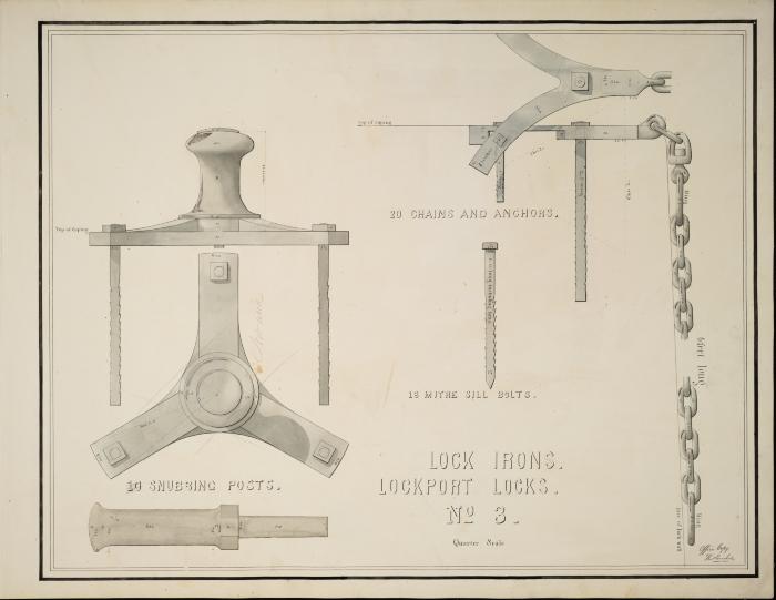 Lock Irons. Lockport Irons. No. 3