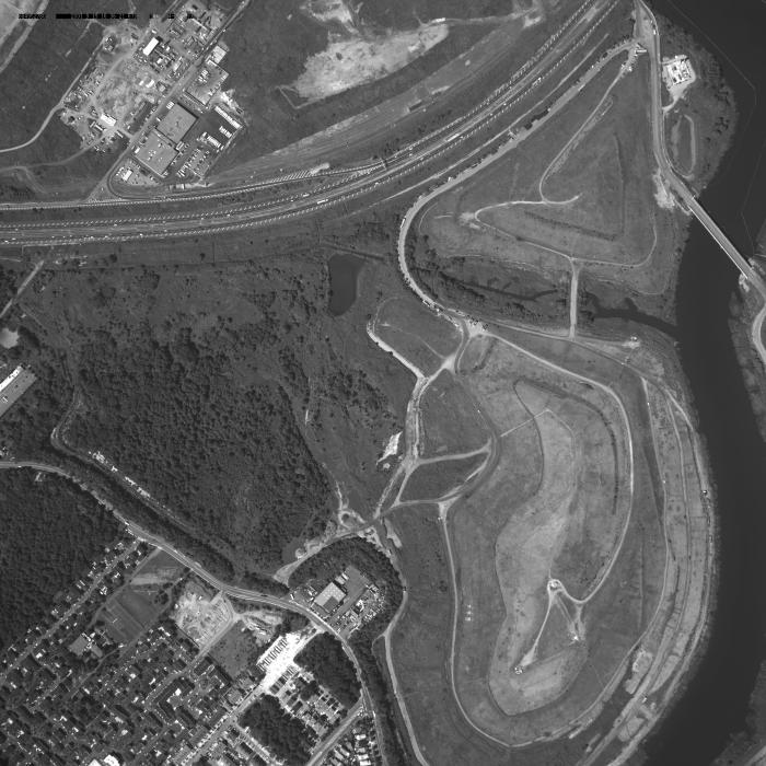 [Aerial photograph, flying over Fresh Kills landfill, 9/19/2001]