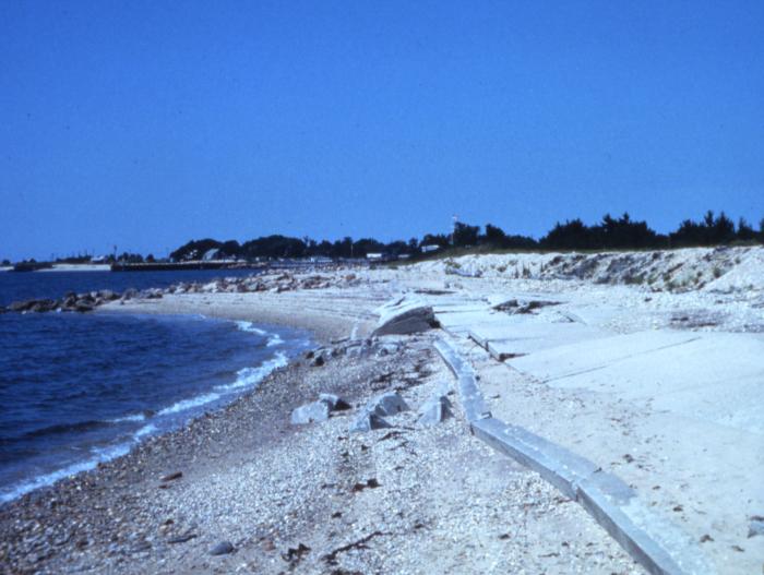 Long Island slide, beach