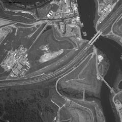 [Aerial photograph, flying over Fresh Kills landfill, 9/19/2001]