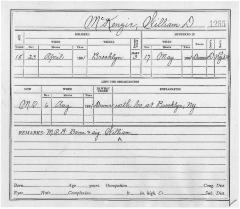 Civil War muster roll abstract, William D. McKenzie