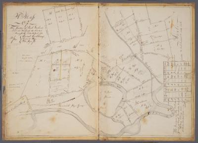 Map of the Farm of Jacob Burhans, Dec'd [sic] at Brabant as divided amongst the heirs, 25 April, 1812