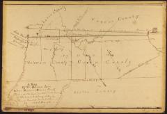 A Map of the Division Line Between Schoharie and Delaware Counties