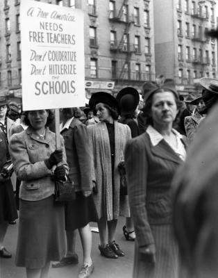 Participants of New York City May Day Parade