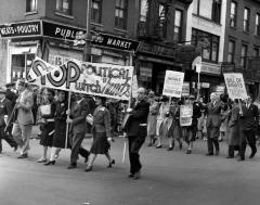 Participants of May Day Parade in New York City