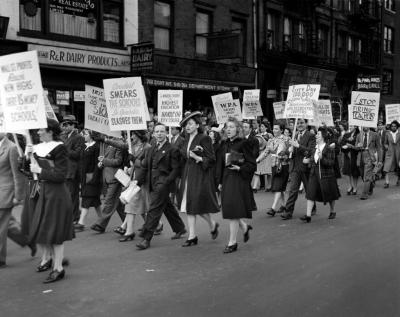 Participants of New York City May Day Parade