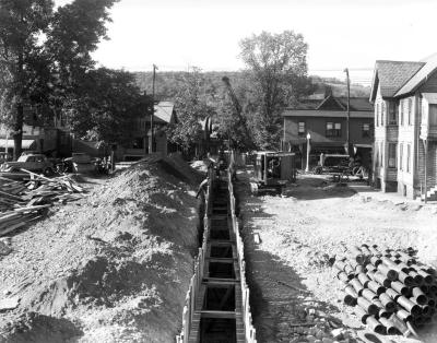 Railroad project, Nanticoke Avenue, Endicott, NY