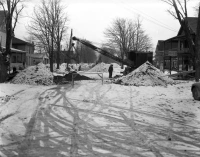 Railroad project, Nanticoke Avenue, Endicott, NY